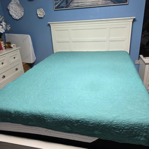 American Pacific Twin Quilt Southwest Teal 84" x 68" - Picture 14 of 16